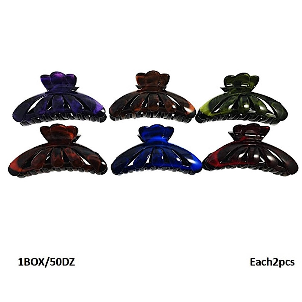 Marble Spider Claw Clip