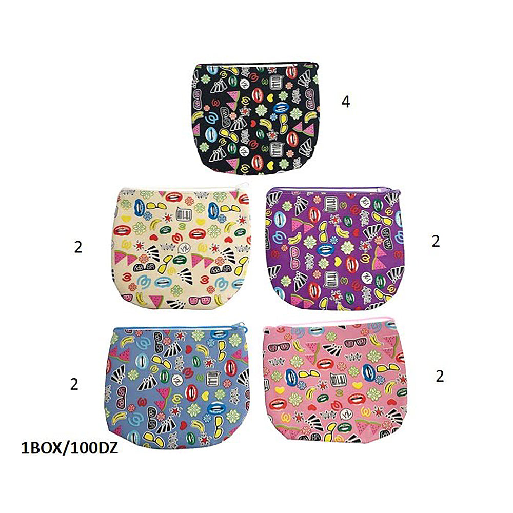 Colorful Pop Art Pattern Coin Pouch