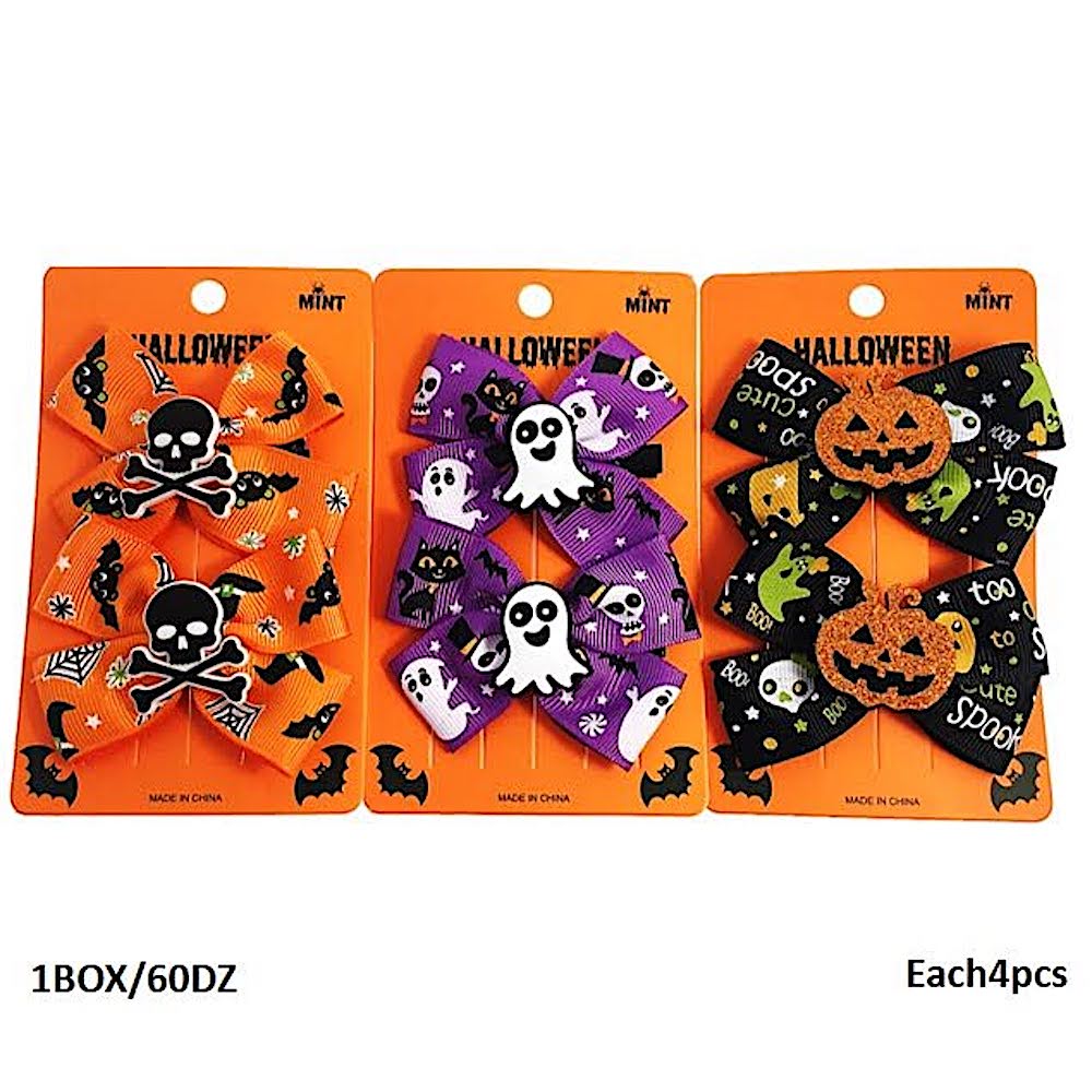 Halloween Pattern Hair Bow Clip