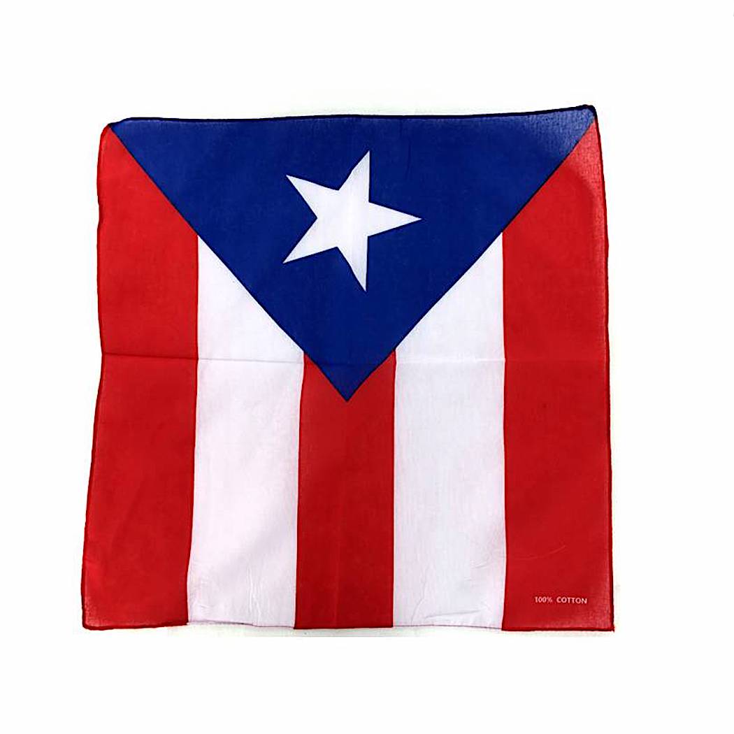 100% Cotton Puerto Rico Flag Bandana