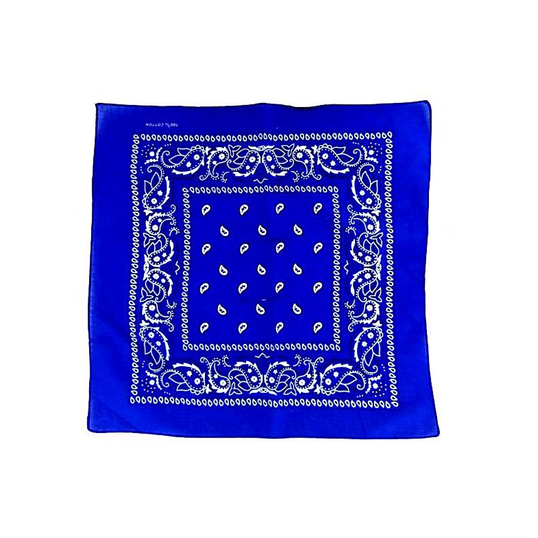 100% Cotton Royal Blue Bandana