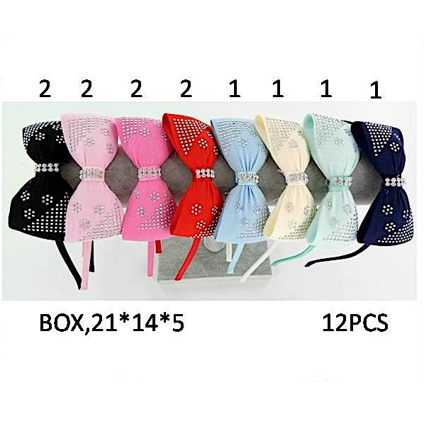 Rhinestone Bow Headband