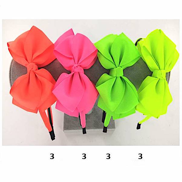 Neon Bow Headband