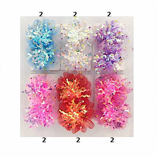 Holographic Fringe Hair Clip Set