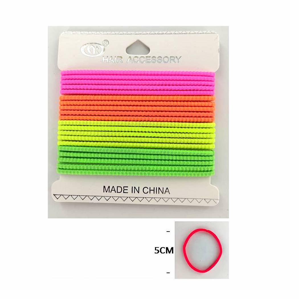 Neon Elastic Hair Ties