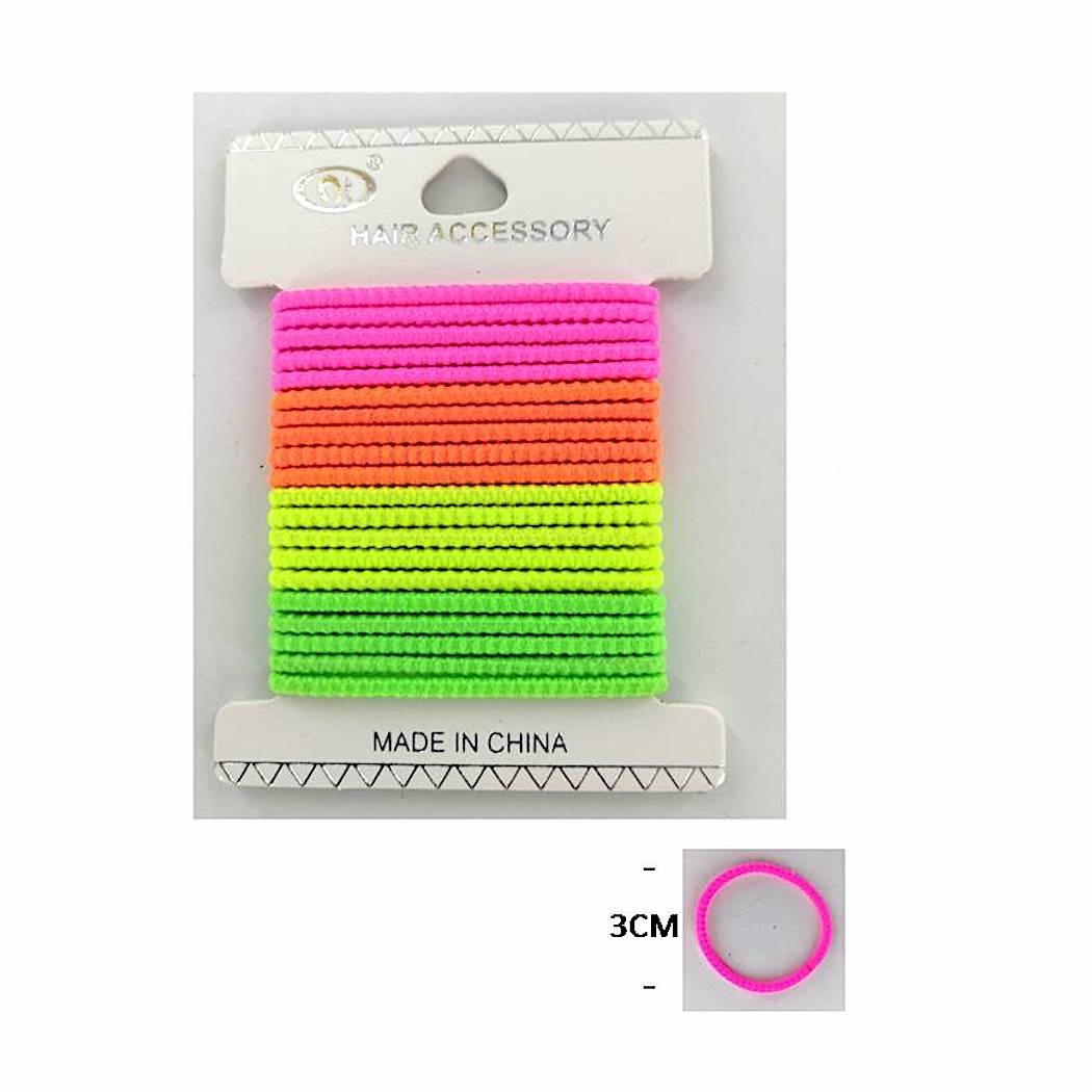 Neon Elastic Hair Ties