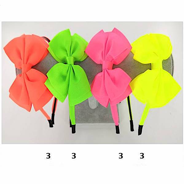 Neon Bow Headband