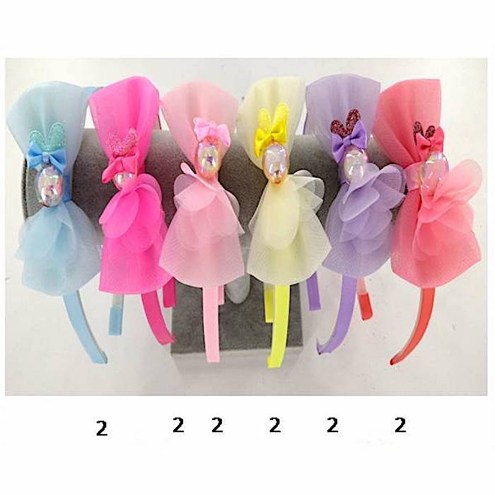 Iridescent Marble & Bow Headband