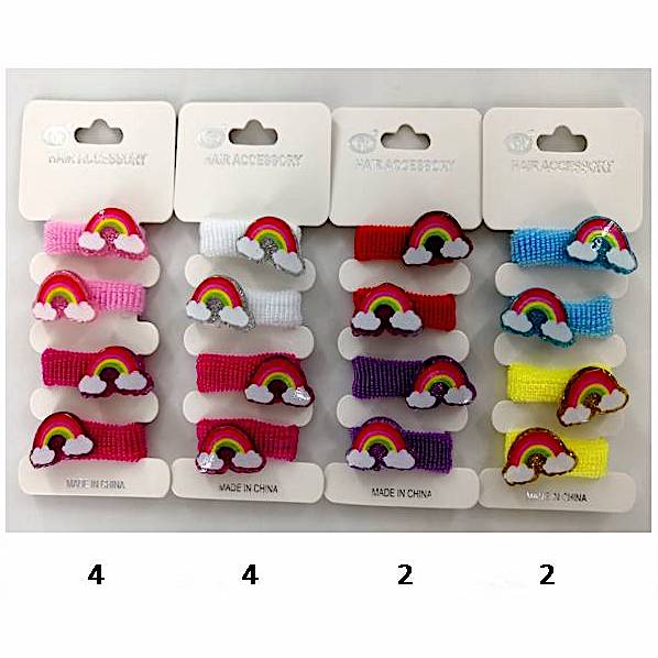 Mini Rainbow Hair Ties