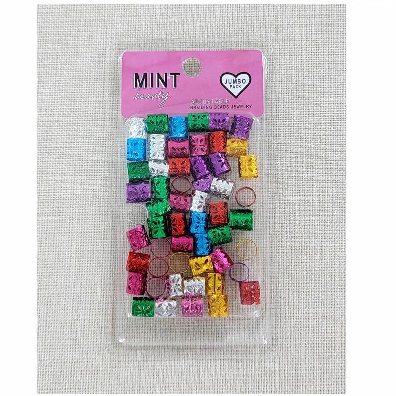 Rainbow Metal Hair Braid Cuffs