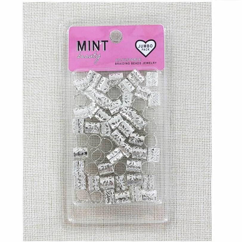 Silver Metal Hair Braid Cuffs