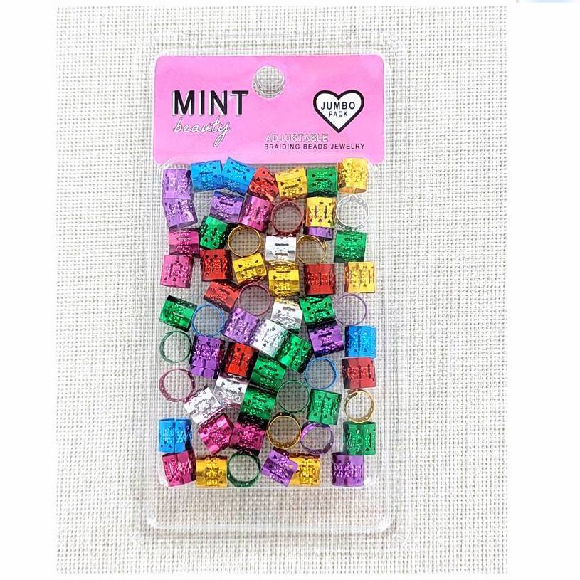 Rainbow Metal Hair Braid Cuffs