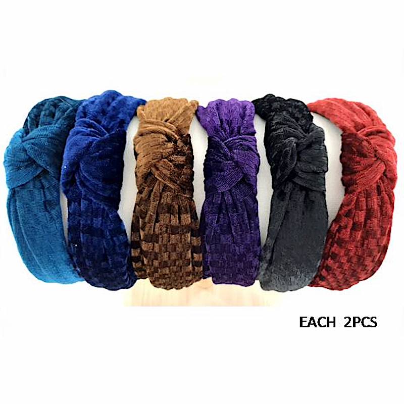 Velvet Checkered Headband