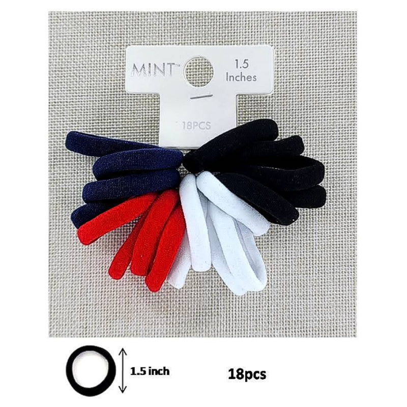 Seamless Nylon Hair Tie 18 Pce Set