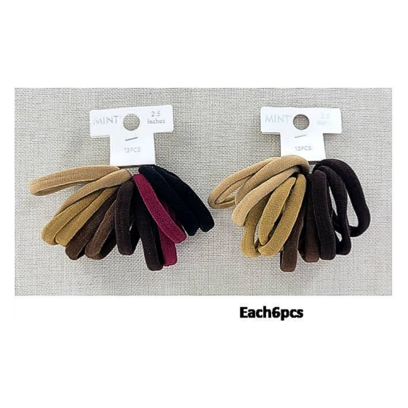 Seamless Nylon Hair Tie 12 Pce Set