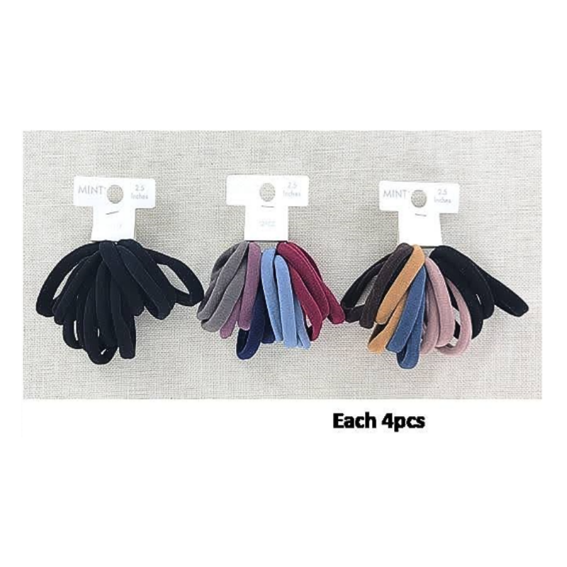 Seamless Nylon Hair Tie 12 Pce Set