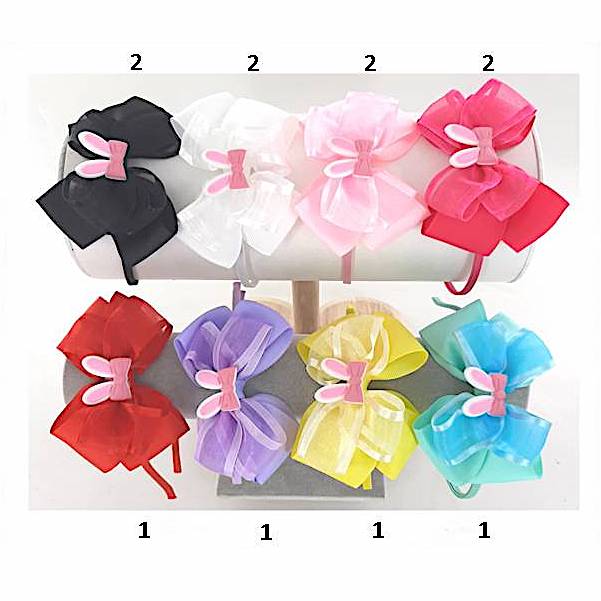 Bunny Ears & Bow Headband