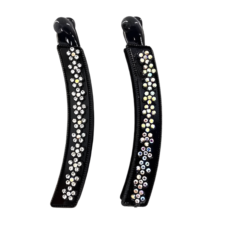 Rhinestone Flower Banana Clip