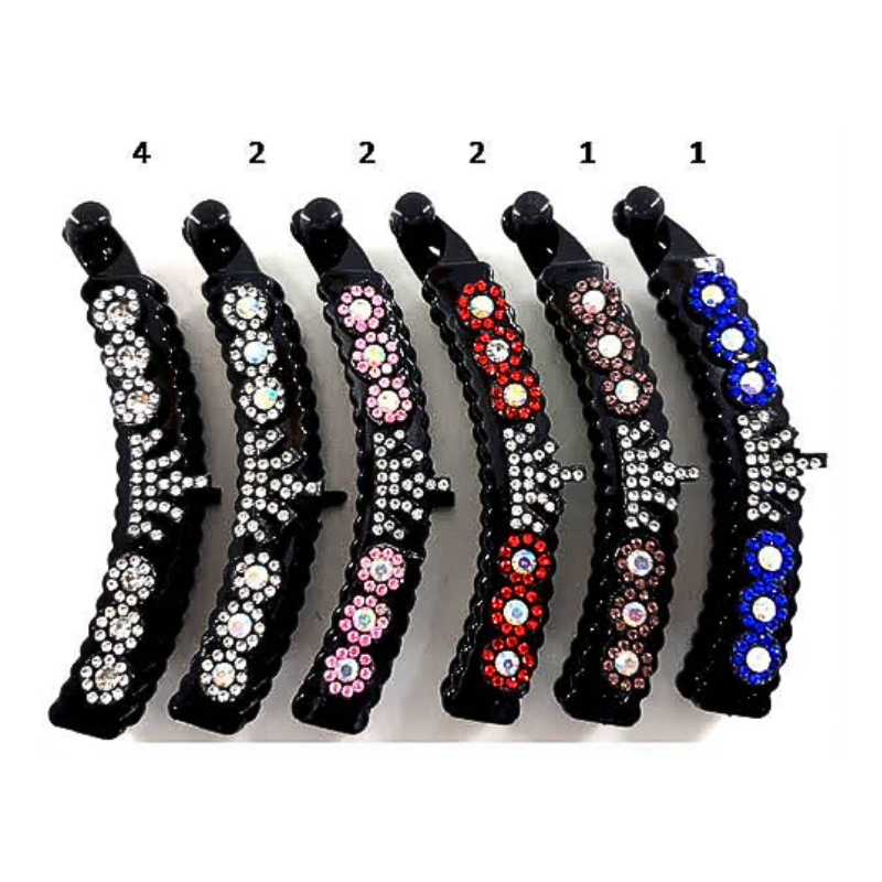 Rhinestone Crown Banana Clip