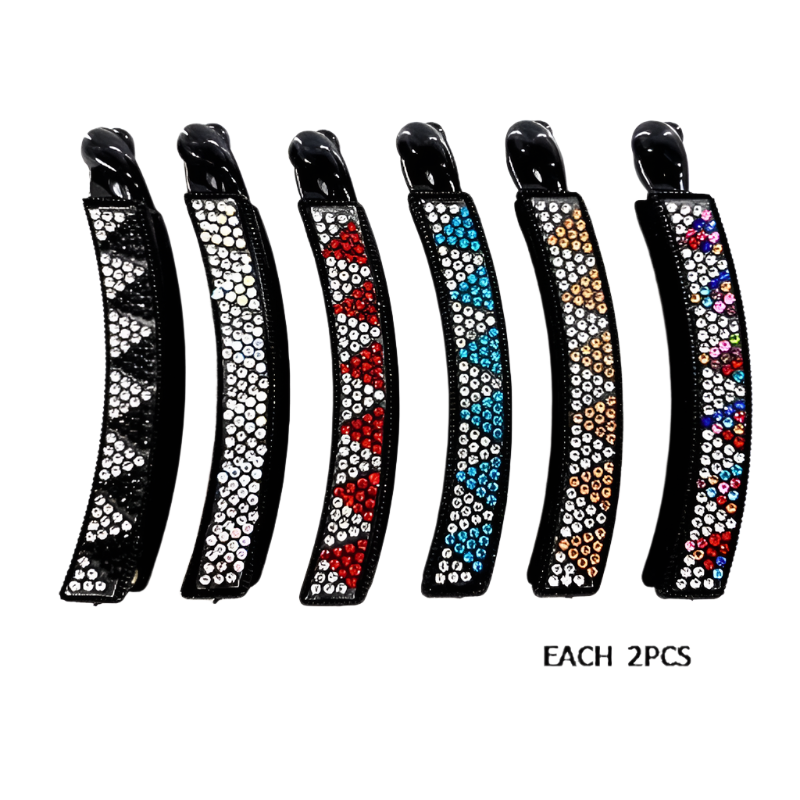 Rhinestone Triangle Banana Clip