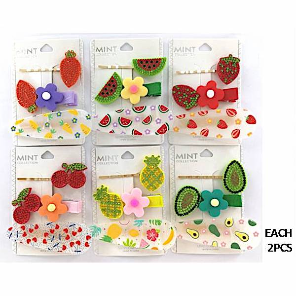 Strawberry Hair Clip Set