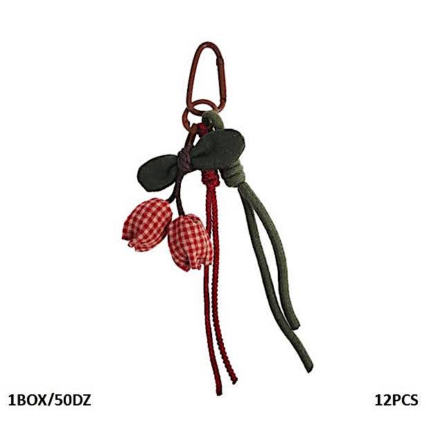 Dangling Bouquet Carabiner Rope Keychain