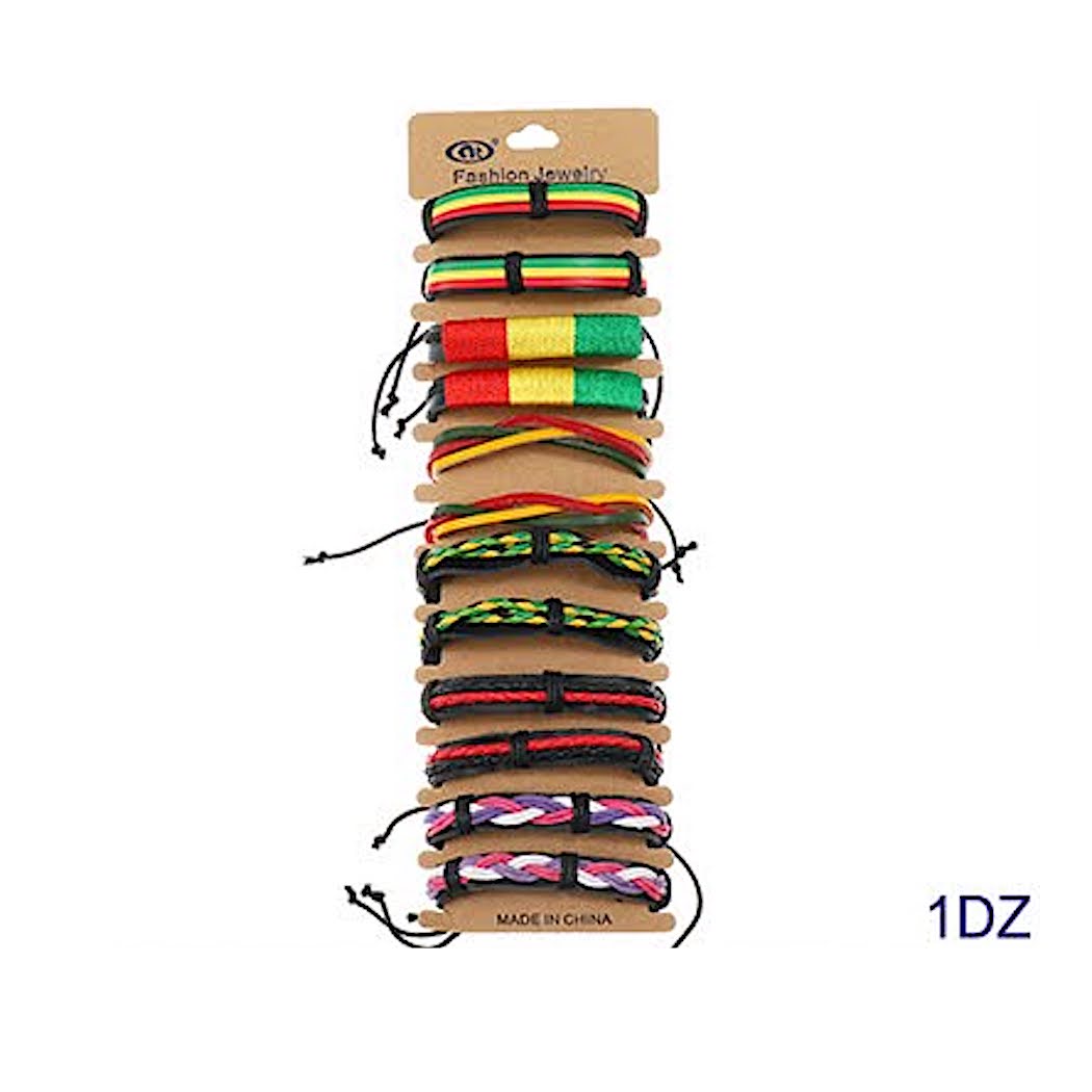 Assorted Adjustable Leather Bracelet