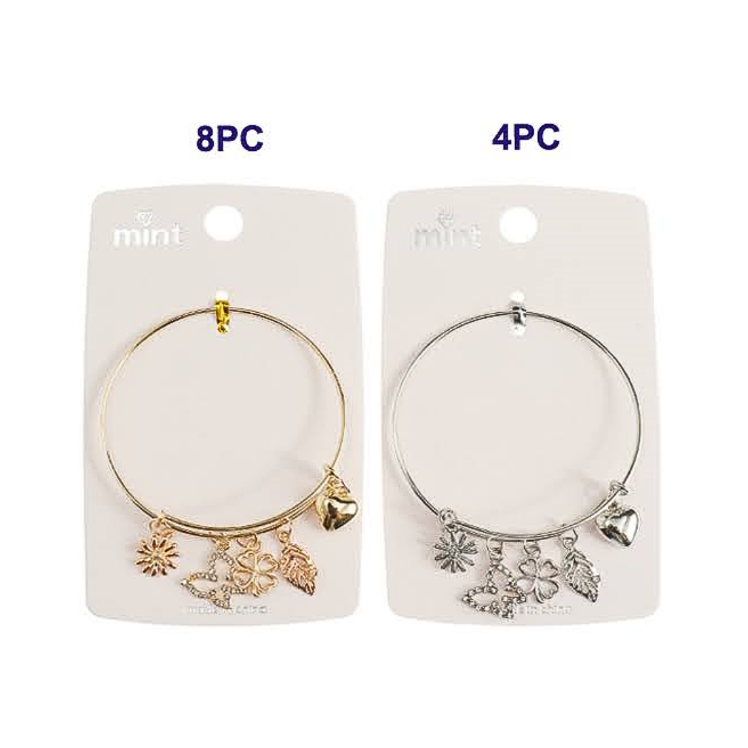 Butterfly Charm Bangle Bracelet