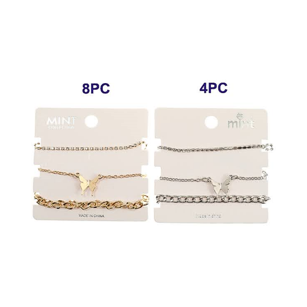 Butterfly Chain Bracelet Set