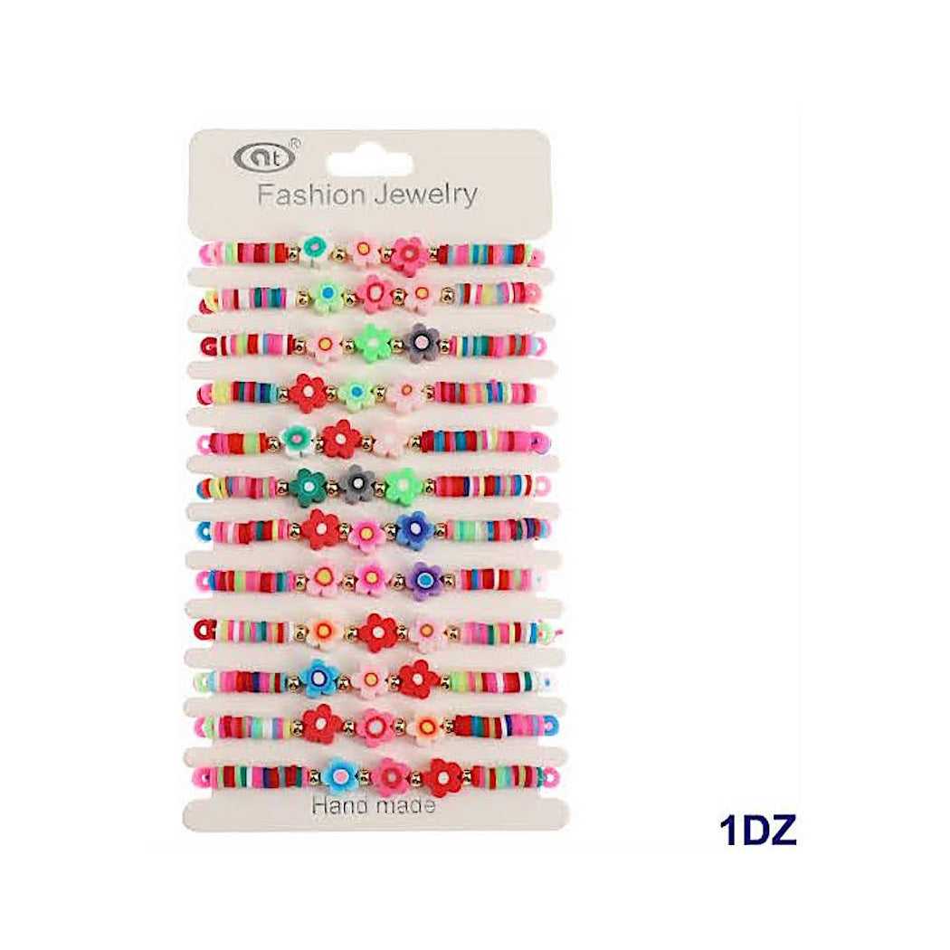 Flower Bead Adjustable Thread Bracelet