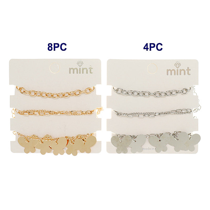 Butterfly Chain Bracelet Set