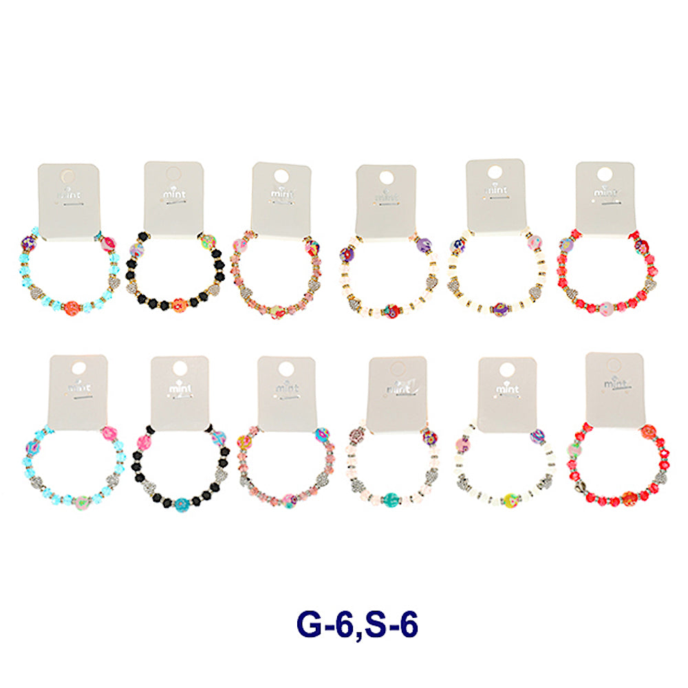 Crystal Bead Stretch Bracelet