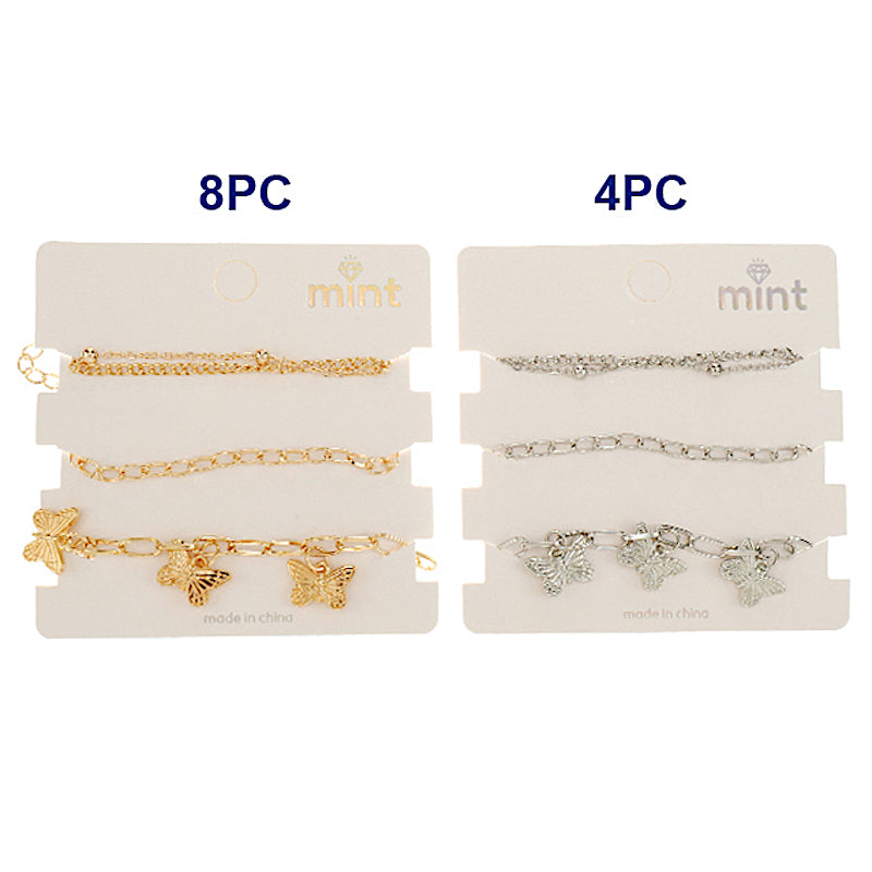 Butterfly Chain Bracelet Set