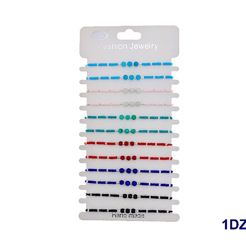 Turquoise Bead Adjustable Thread Bracelet