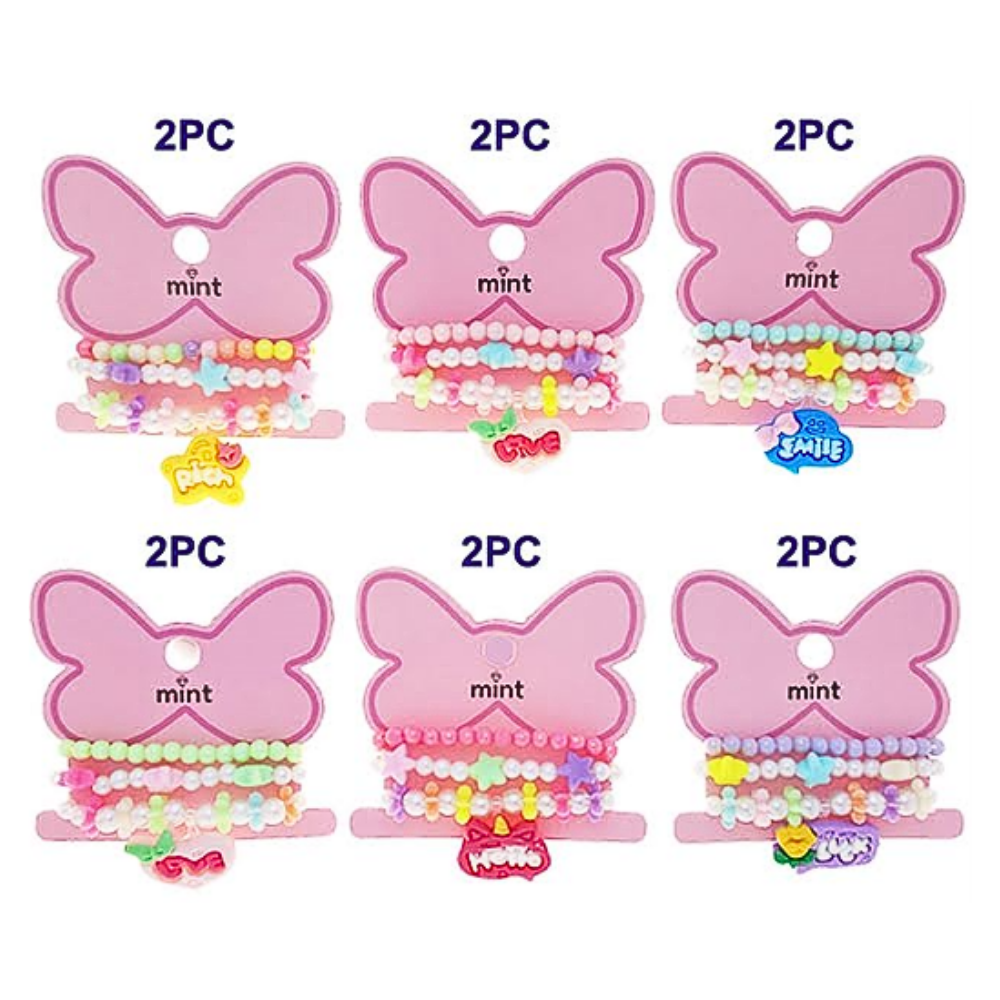 Word Bead Stretch Bracelet Set