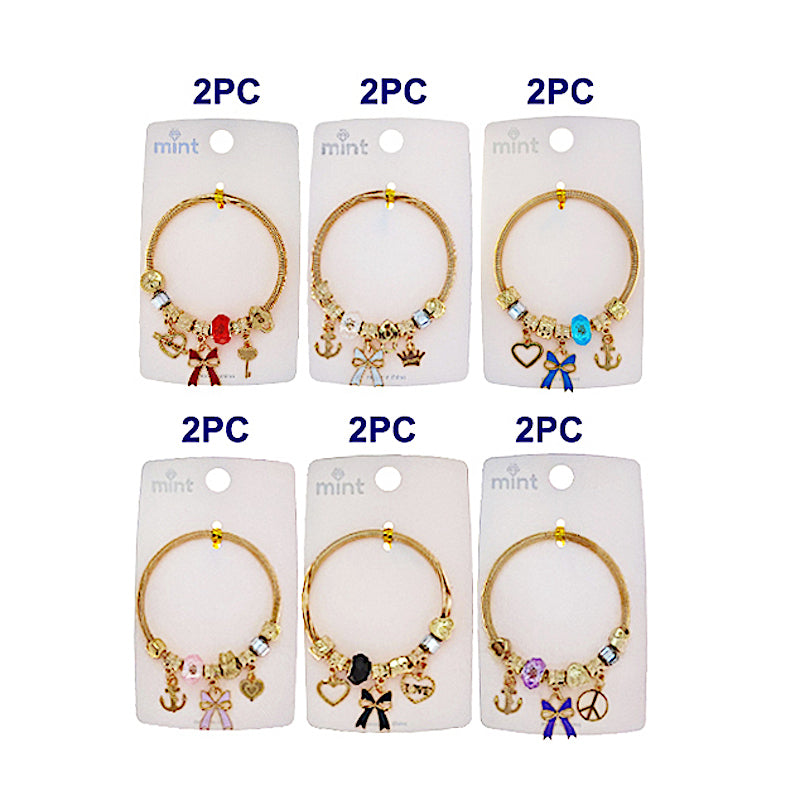 Nautical Bow Charm Bracelet