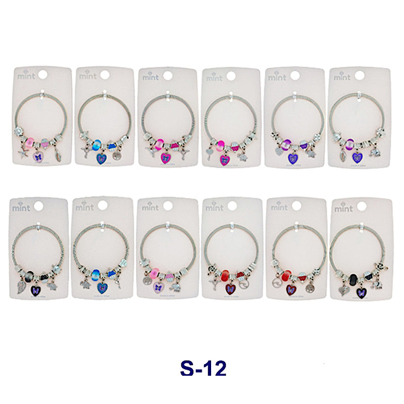 Enamel Butterfly Charm Bracelet