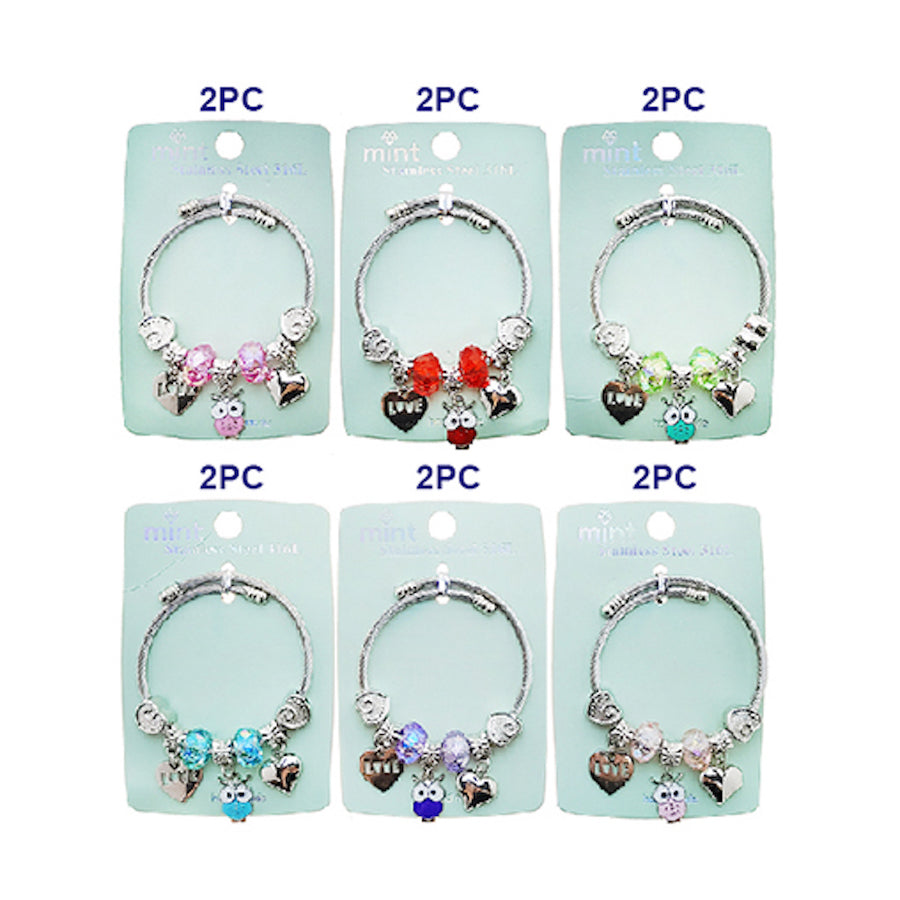 JAB49290 - Owl Charm Bracelet