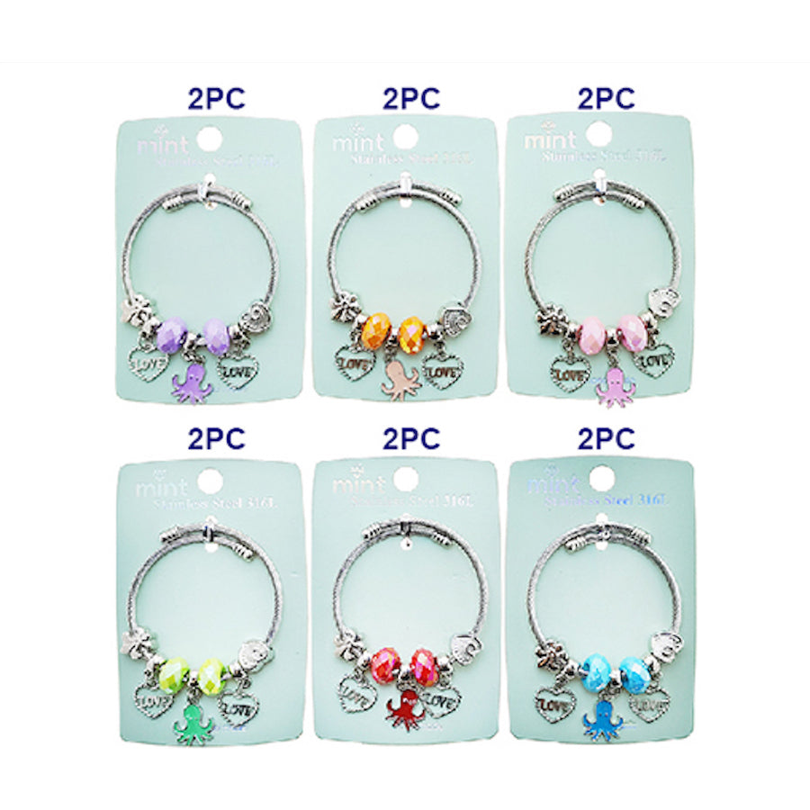 JAB49292 - Octopus Charm Bracelet