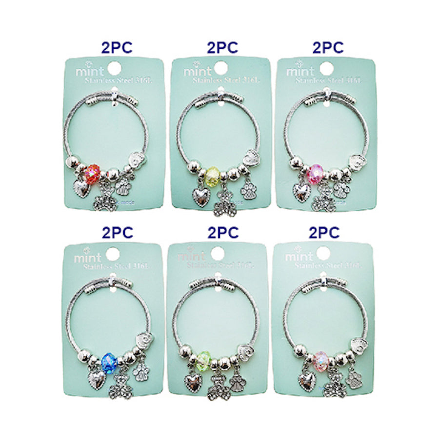 JAB49294 - Teddy Bear Charm Bracelet