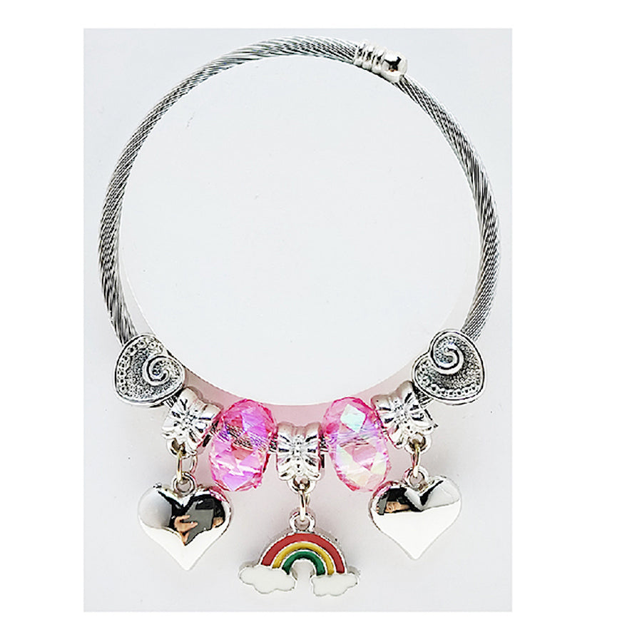 JAB49305 - Rainbow Charm Bracelet