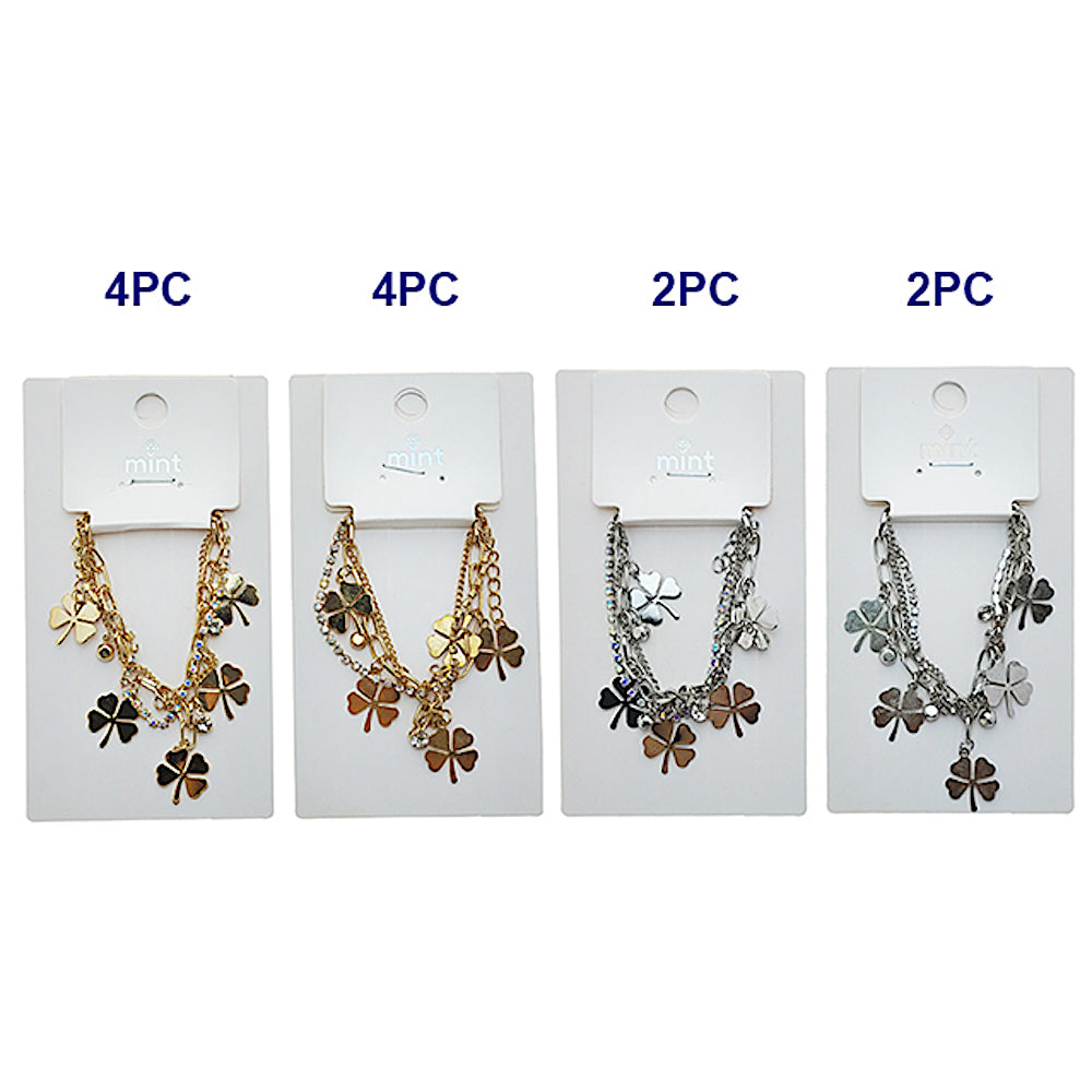 JAB49590 - Clover Chain Bracelet Set