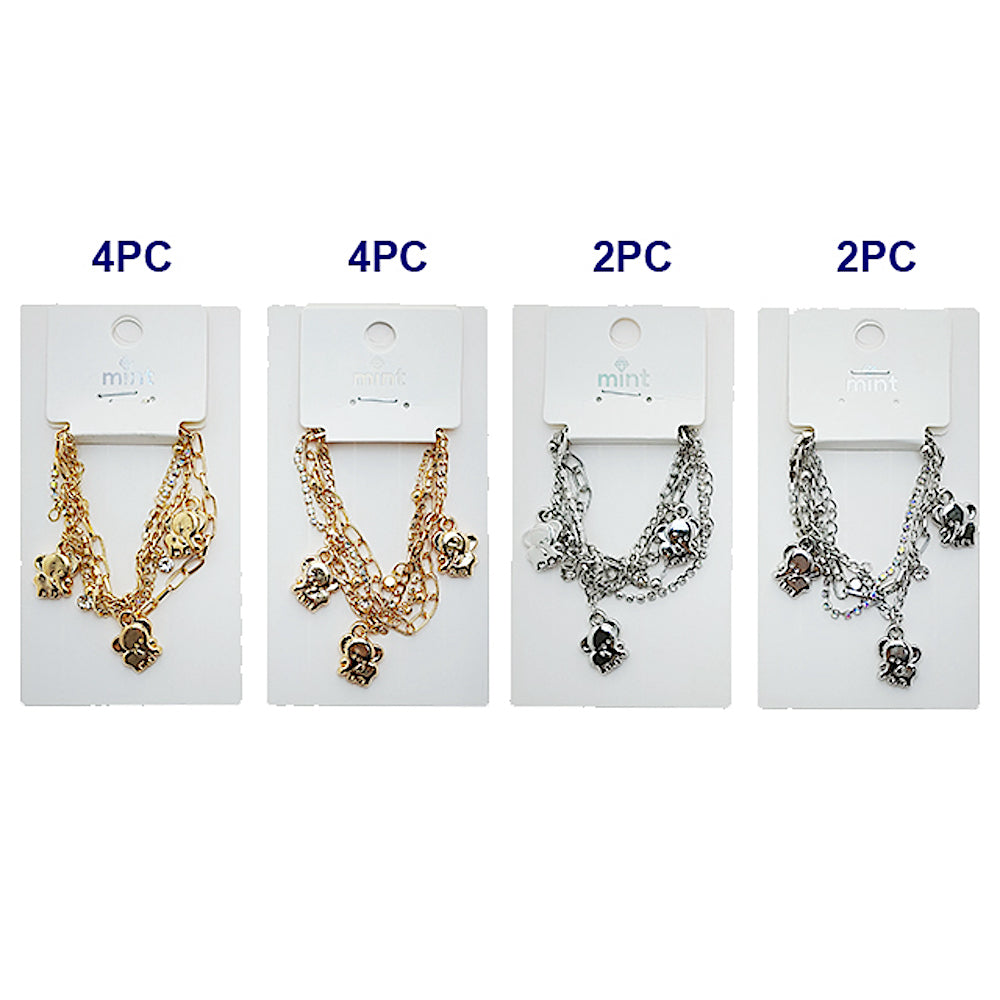 JAB49591 - Elephant Chain Bracelet Set