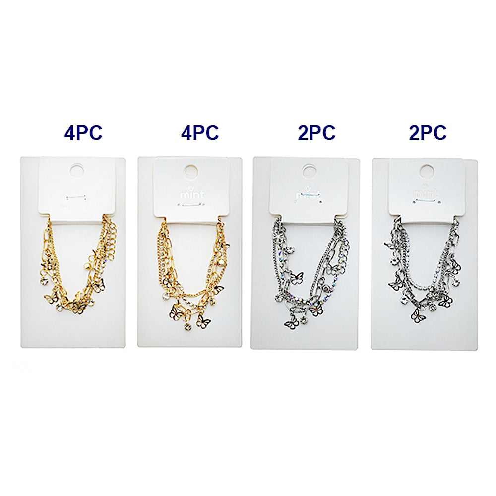 JAB49593 - Butterfly Chain Bracelet Set