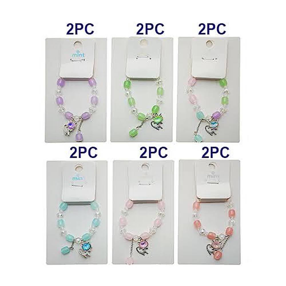 Cat Charm Bead Bracelet