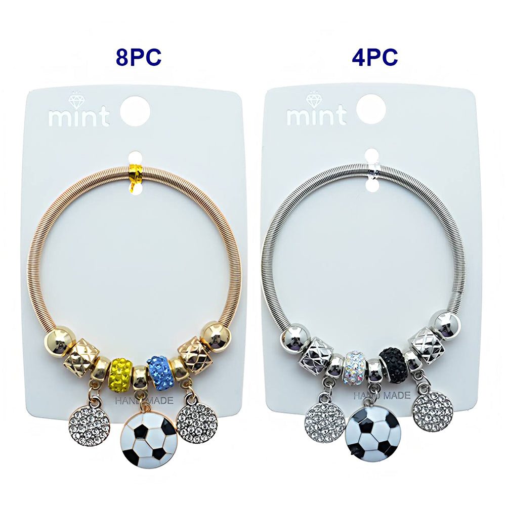 Soccer Ball Charm Bracelet