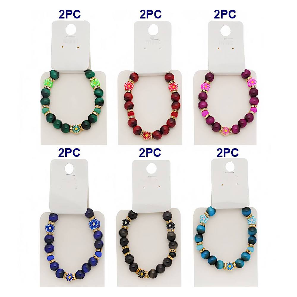 Bohemian Flower Bead Bracelet