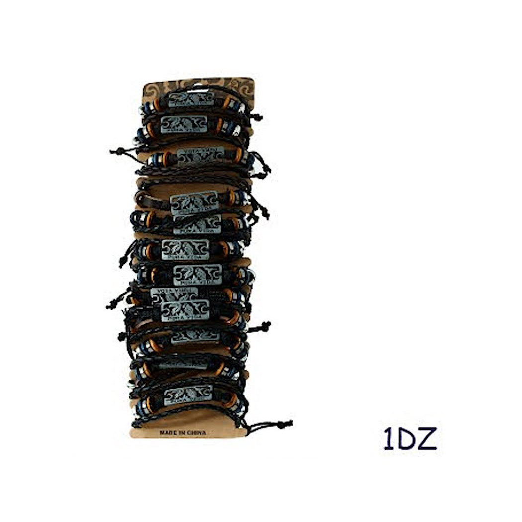 Pura Vida Adjustable Leather Bracelet