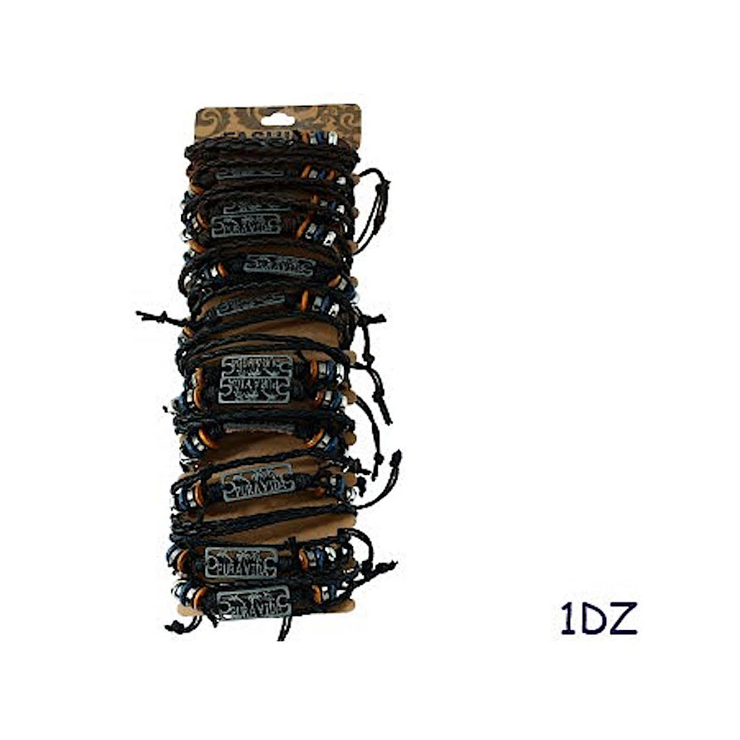 Pura Vida Adjustable Leather Bracelet