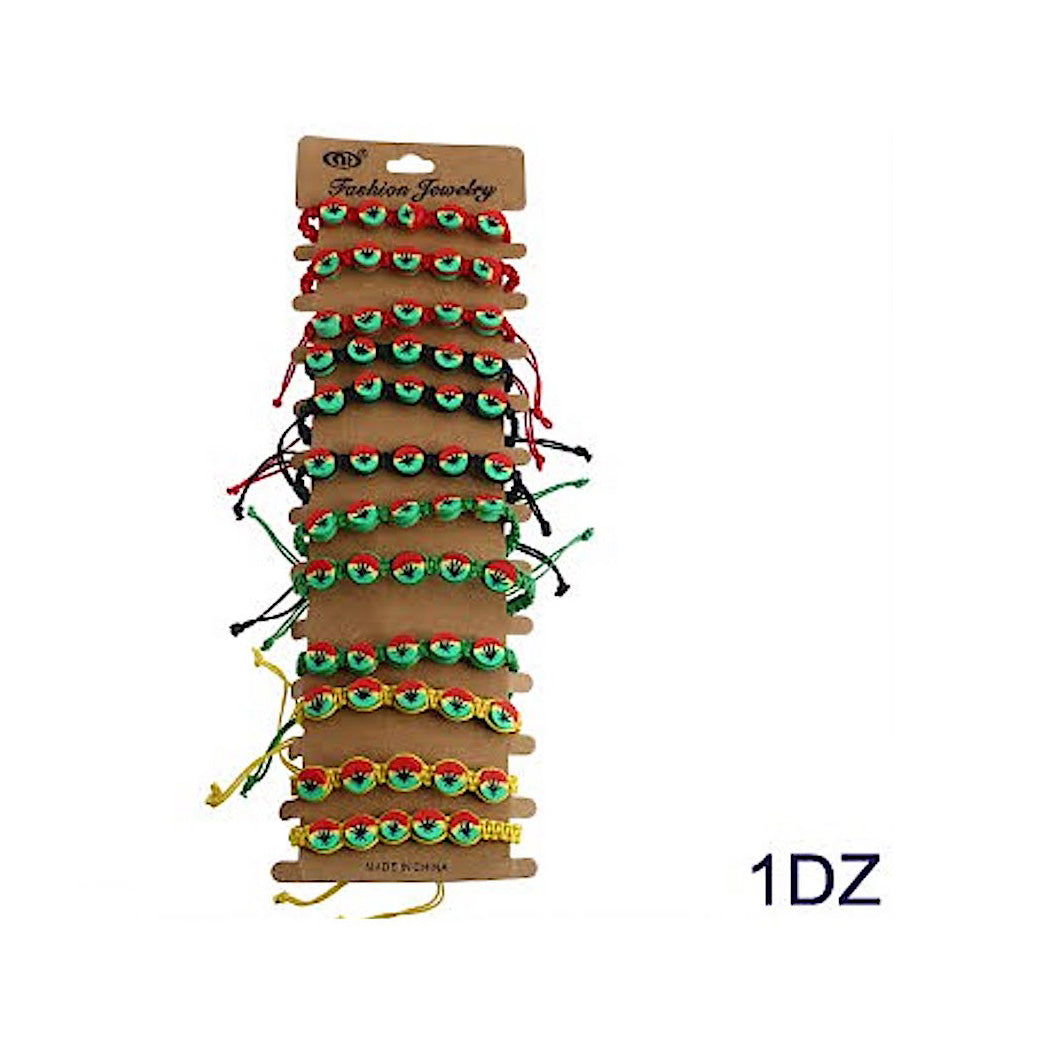 Marijuana Leaf Thread Bracelet